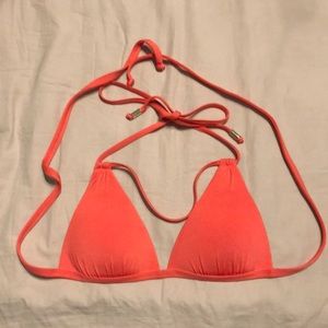 Voda swim S double strap push up bikini top coral